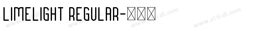 limelight regular字体转换